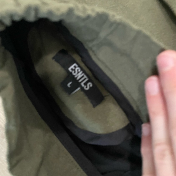 ESNTLS, Men’s Aloe Summer Shorts, Large, Olive Green - Picture 3 of 3